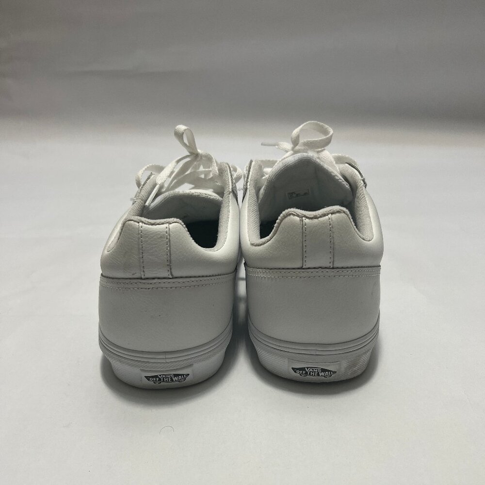 Vans White Leather "Seldan" Low Top Sneaker - Picture 5 of 14